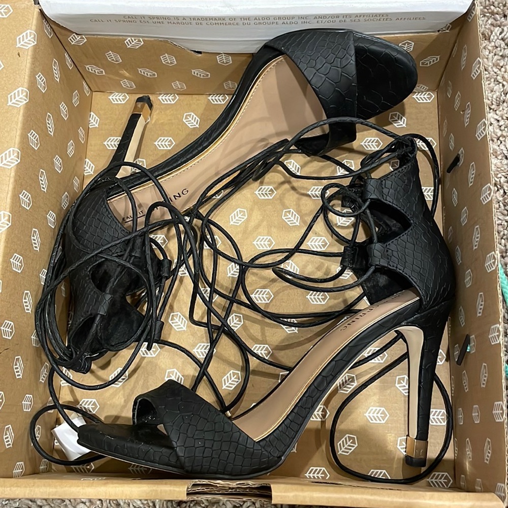Lace up heels